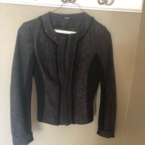 Black fitted sparkle blazer jacket - very classy!
